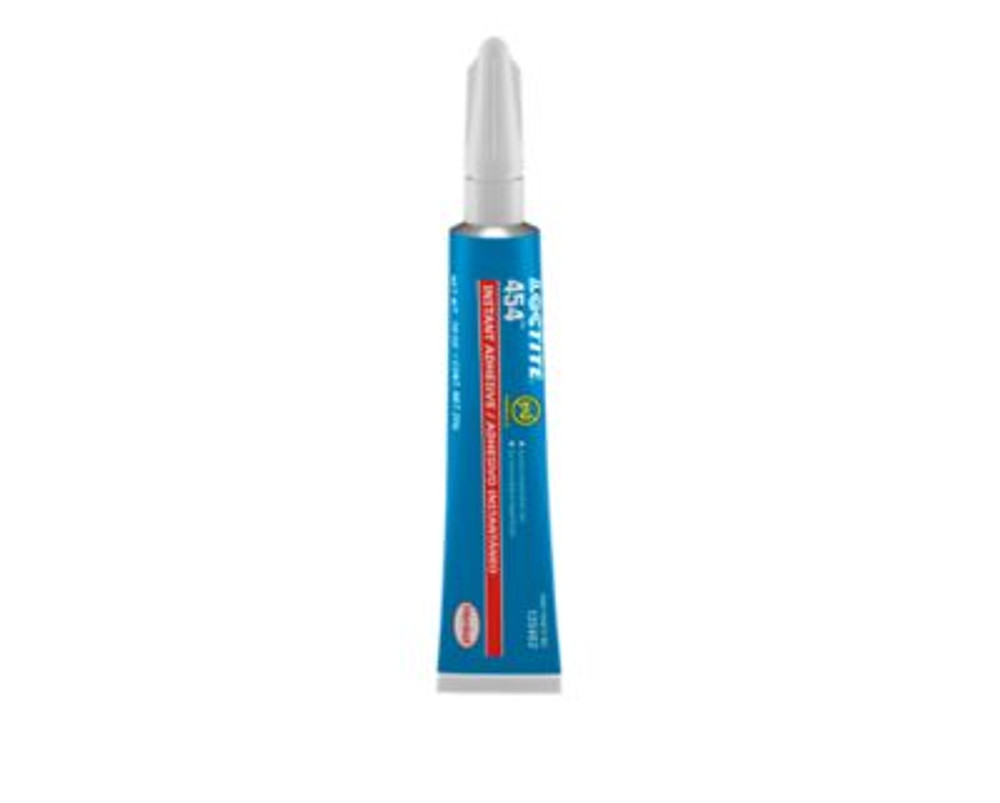 454 Prism Instant Adhesive, Surface Insensitive Gel, 200 g, Tube, Loctite | Clear