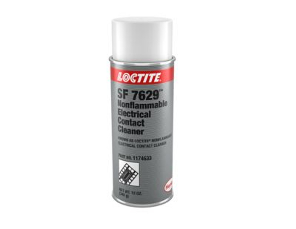 SF 7629 Non-Flammable Electrical Contact Cleaner, 12 oz Aerosol Can Loctite | Clear
