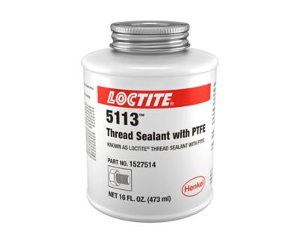 Thread Sealant w/ PTFE, 16 oz Can, Loctite | White