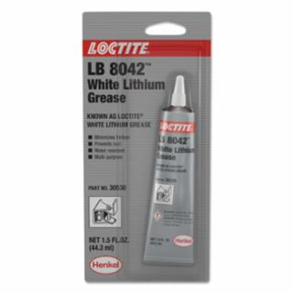 Lithium Grease, 1 1/2 oz, Tube Loctite | White