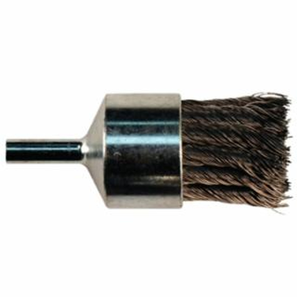 Knot Wire End Brush, Carbon Steel, 1-1/8 in x 0.02 in