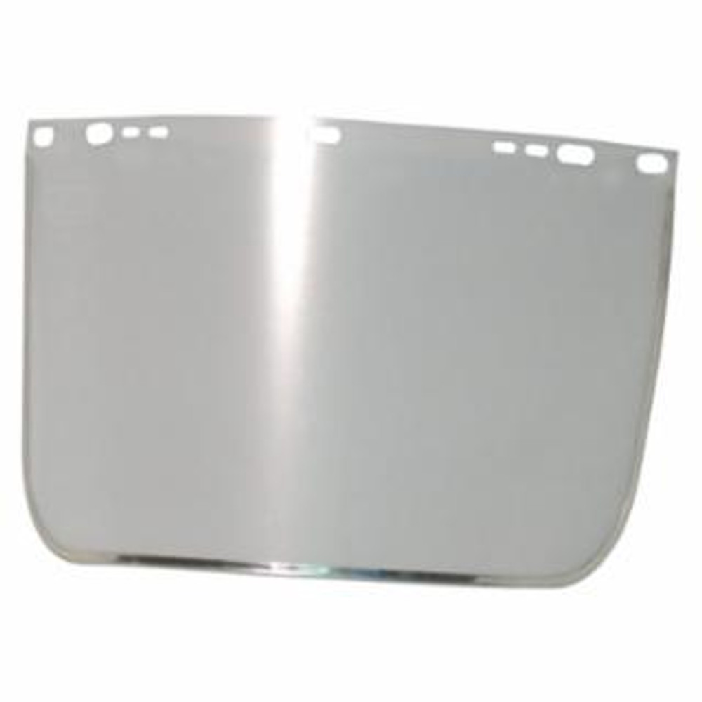 Visor, Clear, Aluminum Bound, 9 in x 15-1/2 in, for Jackson Safety Head Gear/Cap Adaptors