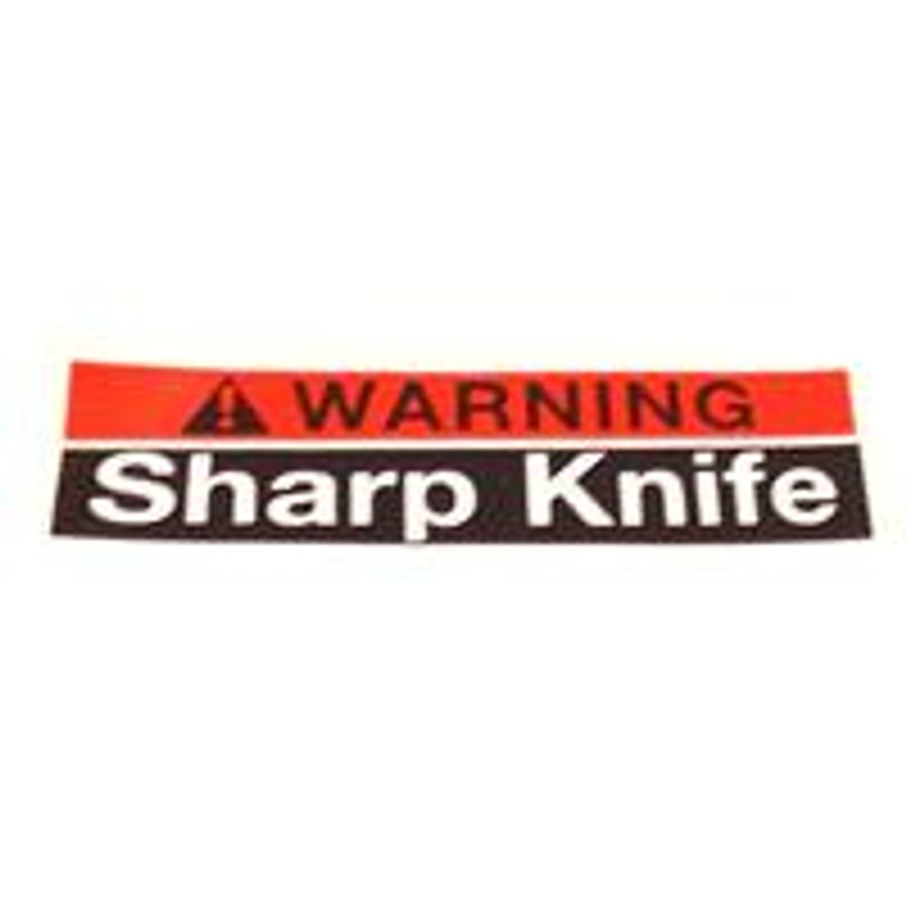 Label - Sharp Knife Warning 78-8070-1335-0