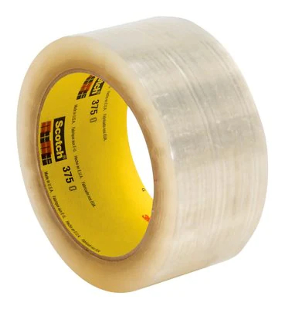 Scotch¬Æ Custom Printed Box Sealing Tape 375+ High Tack, White, 72 mm x
675 m, 4 Roll/Case