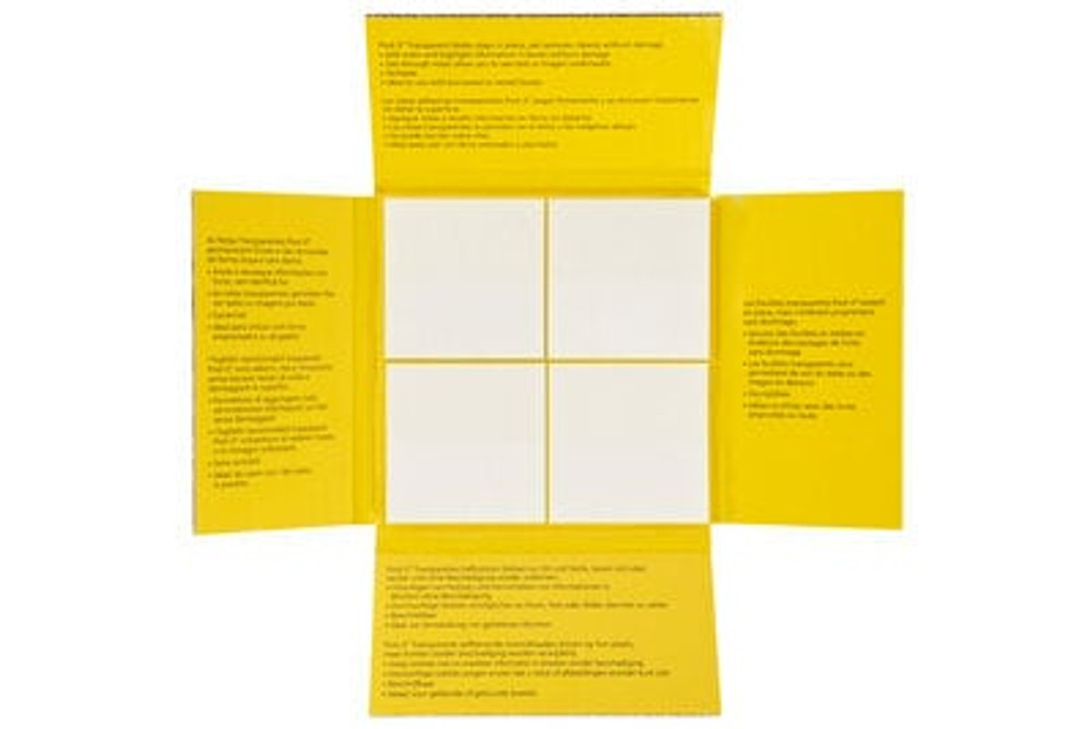 Post-it(R) Transparent Notes 600-TRSPT-SIOC, 2-7/8 in x 2-7/8 in (73 mm x 73 mm)