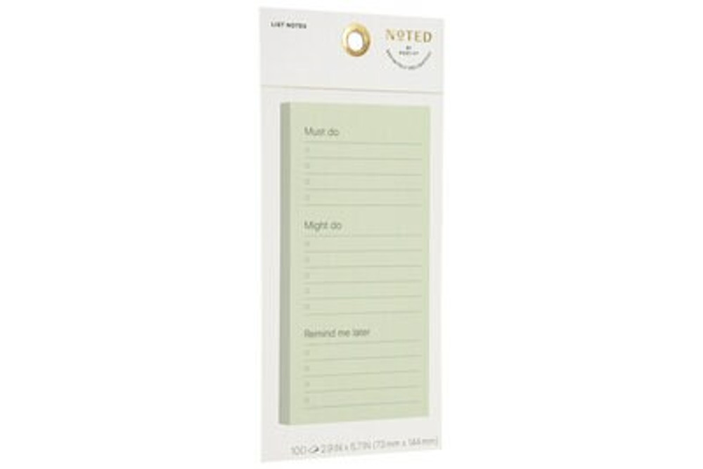 Post-it List Notes NTD6-36-2, 2.9 in x 5.7 in (73 mm x 144 mm)
