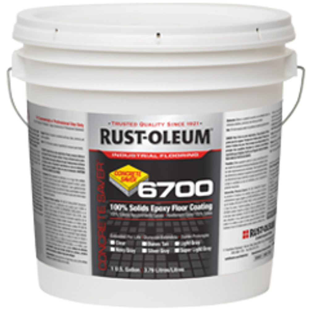 Concrete Saver 6700 System Extended Pot Life Epoxy Floor Coating 301676 Rust-Oleum | Dunes Tan