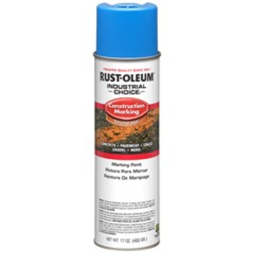 Industrial Choice M1400 Solvent-Based Construction Marking Paint 331776 Rust-Oleum | Caution Blue