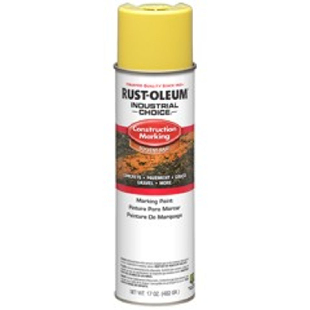 Industrial Choice M1400 Solvent-Based Construction Marking Paint 331777 Rust-Oleum | Yellow