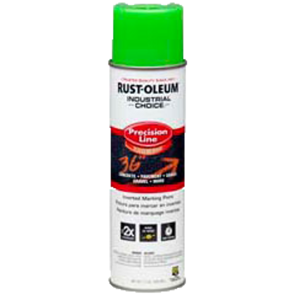 Industrial Choice M1400 Solvent-Based Construction Marking Paint 331782 Rust-Oleum | Fluorescent Green