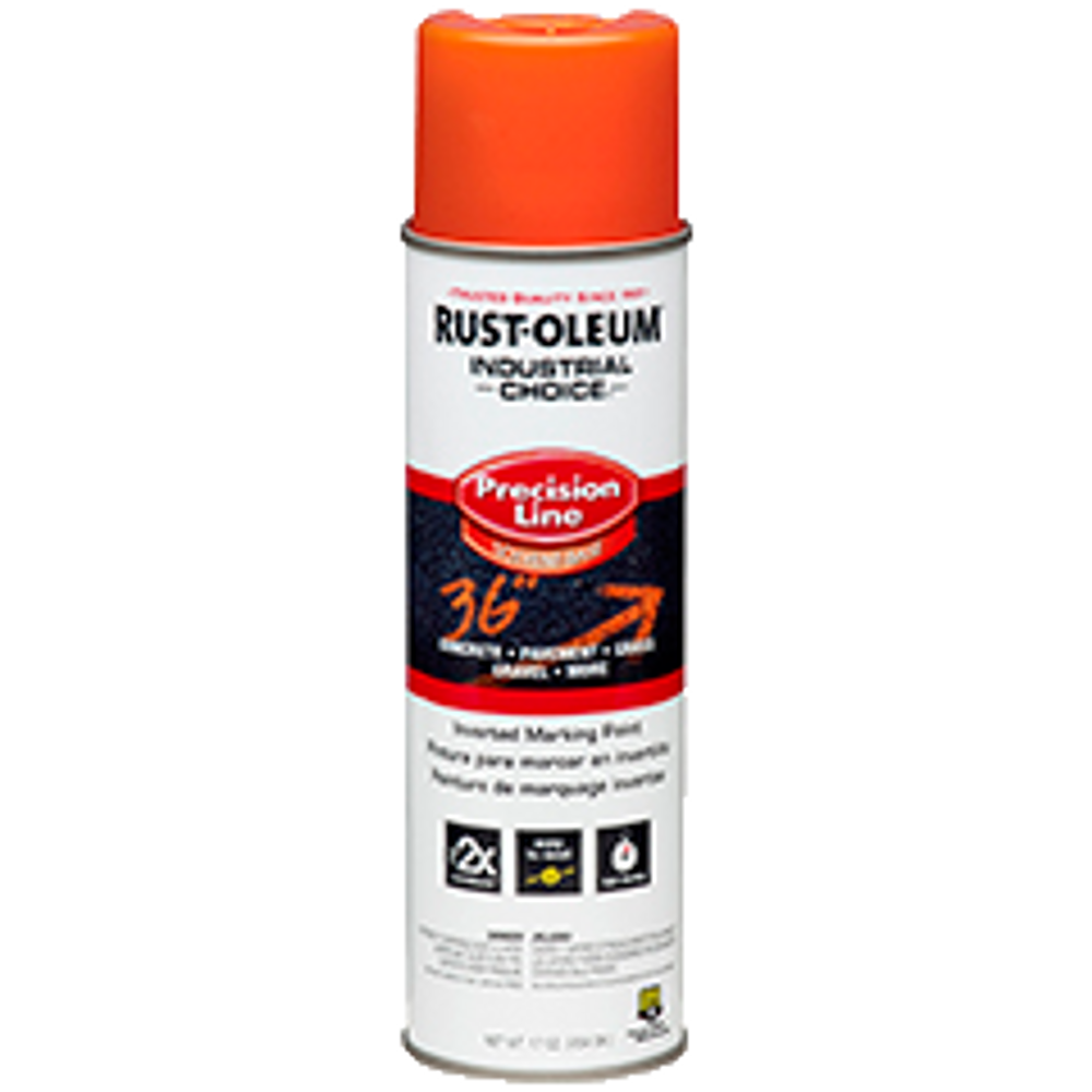 Industrial Choice M1600 System SB Precision Line Marking Paint 201516V Rust-Oleum | APWA Orange