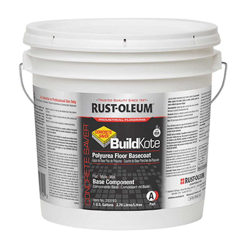 Concrete Saver Build Kote Polyurea Floor Coating Primer 72540C Rust-Oleum | Yellow