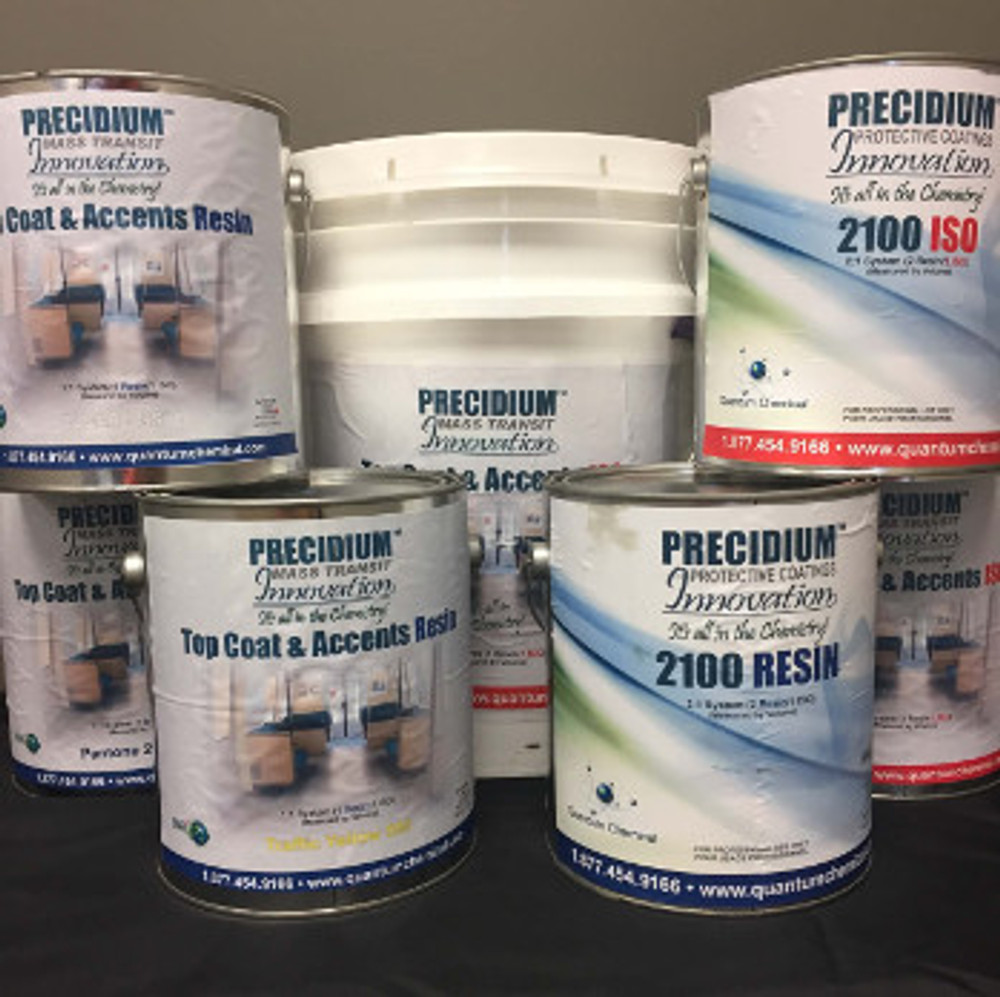 Precidium™ Self Leveling 2 component polyurea resin, 2:1 mix ratio with 2100 ISO, color white, gallon