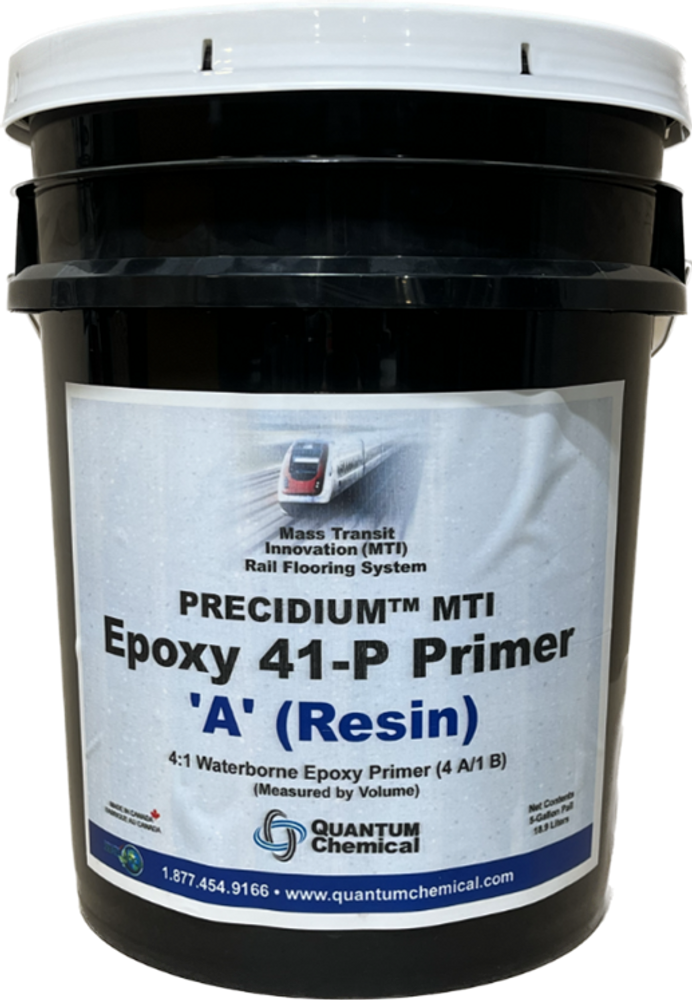 Precidium™ Waterborne Epoxy Primer is a two-component, corrosion inhibiting primer, part A, 4:1 mix ratio, color white, 4 gallon