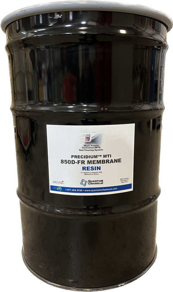 Precidium™ Fire Retardent 850D Membrane Resin, 215 Grey, 1:1 mix ratio with 850D-FR ISO, 53 gallon drum