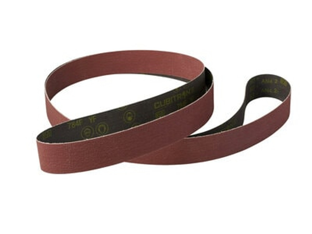 3M Cubitron ll Cloth Belt 784F, 36+ YF-weight, 2 in x 118 in, Film-lok, Full-flex