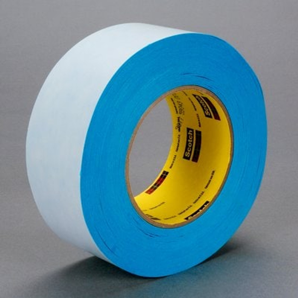 3M Repulpable Double Coated Flying Splice Tape R3229B, Blue, 36 mm x 55 m, 6.2 mil, 24 Rolls/Case