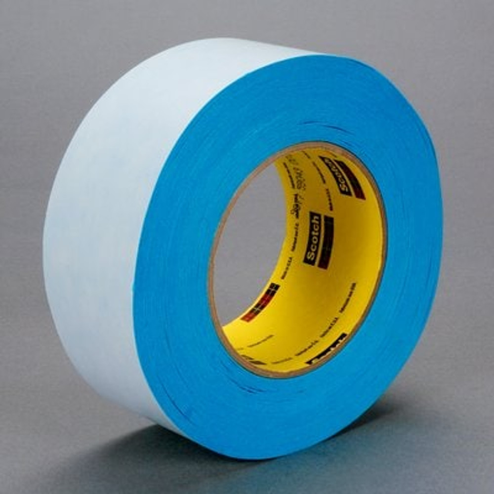 3M Repulpable Double Coated Flying Splice Tape R3229B, Blue, 48 mm x 55 m, 6.2 mil, 24 Rolls/Case