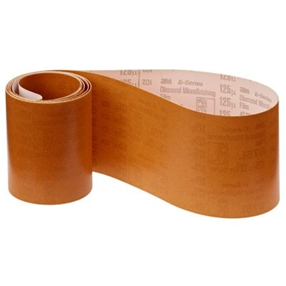 3M Diamond Microfinishing Film Belt 675L, 125 Mic 6MIL, Orange, 1-1/2
in x 90 in