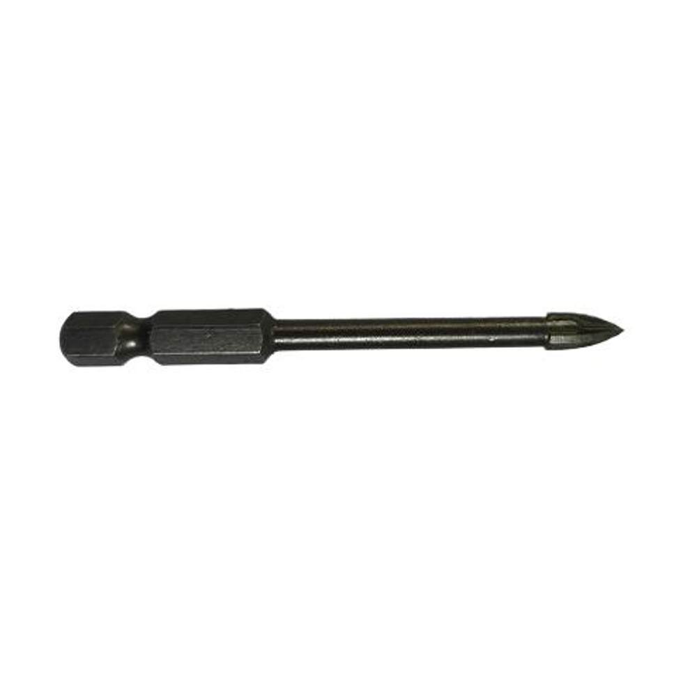 1/4"  Ct 4 Flute Glass & Tile Drill With Hex Shank