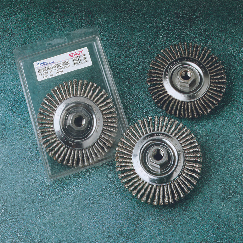 Regular Twist Knot Wire Wheels,Carbon Steel Threaded Regular Twist Knot Wheels,  Industrial Packing 3385