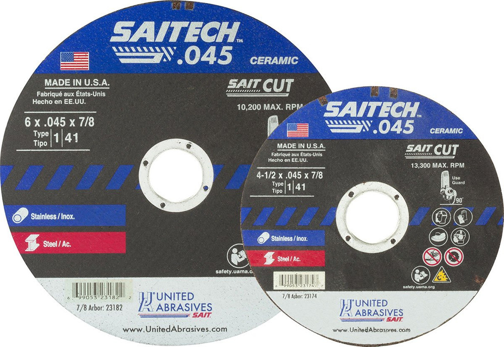 .045" Cutting Wheels Type 1/Type 41,Saitech High Performance,  Products 23177