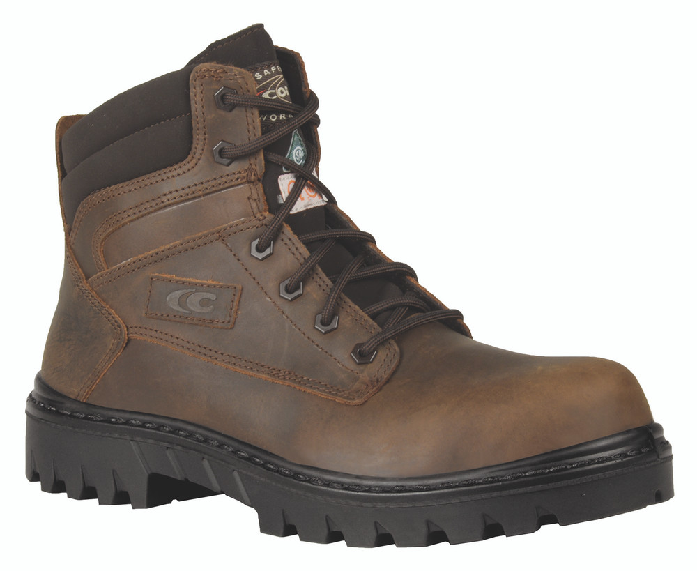 CHICAGO BROWN EH PR 6" BROWN NUBUCK/COMP TOE/APT PLATE