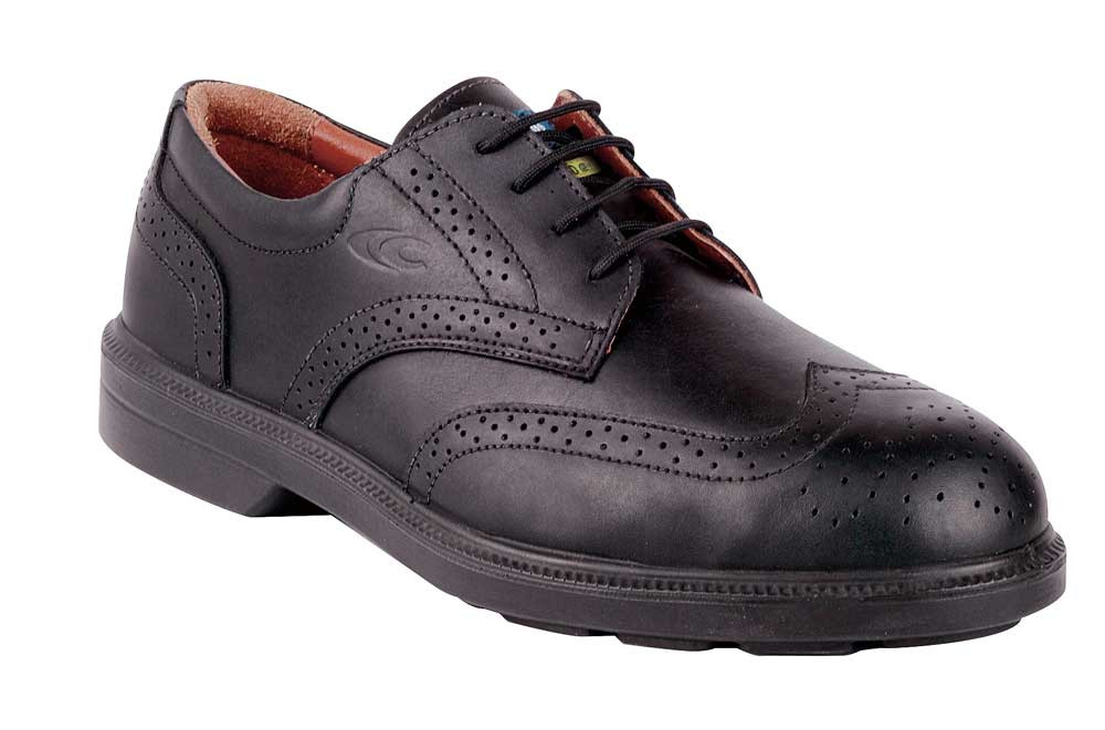 BELL SD EXECUTIVE SHOES BLACK LEATHER/STEEL TOE.