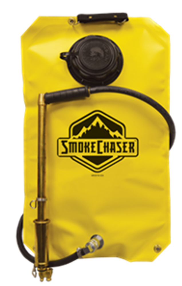 Indian Smokechaser Fsv500Pg 5 Gal. Collapsible Vinyl Bag With Fedco Fpg100 Brass Pistol Grip Fire Pump, Model 190429
