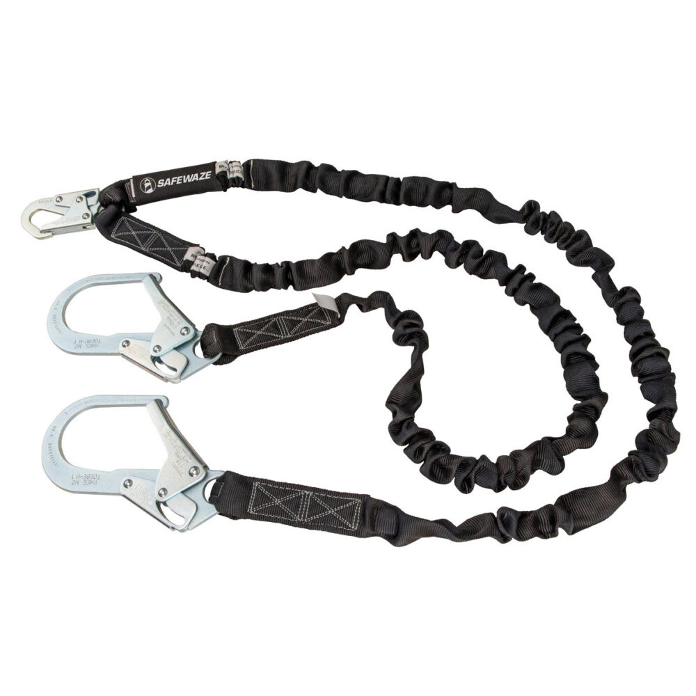 V-Line 6' Internal Energy Absorbing Lanyard: Dual Leg, Rebar Hooks