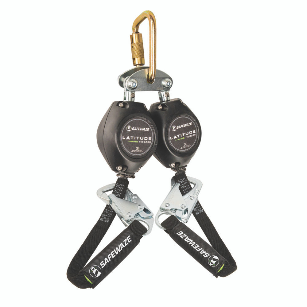 Latitude HD 7' Dual Web SRL-P: FS-EX313, Carabiner, 20" Tie-back, Tie-Back Snap Hooks