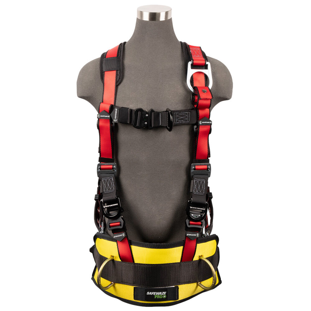 Oil & Gas Full Body Harness: 1D, Derrick Belt, Alu QC Chest, FD, TB Legs | FS77635-OD-L/XL