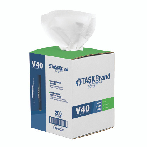 TaskBrand V40 DRC Centerfeed Roll - White N-V040CGW