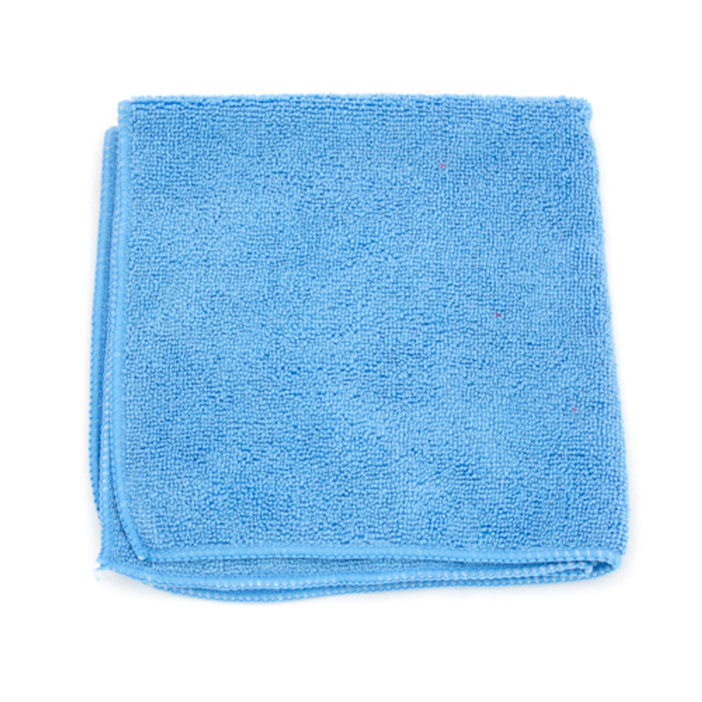 MicroWorks Standard Microfiber Towel, 16"x16" - Blue