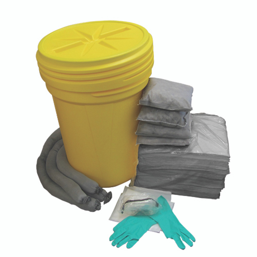 TaskBrand 30 Gallon Universal Spill Kit - Gray, Yellow