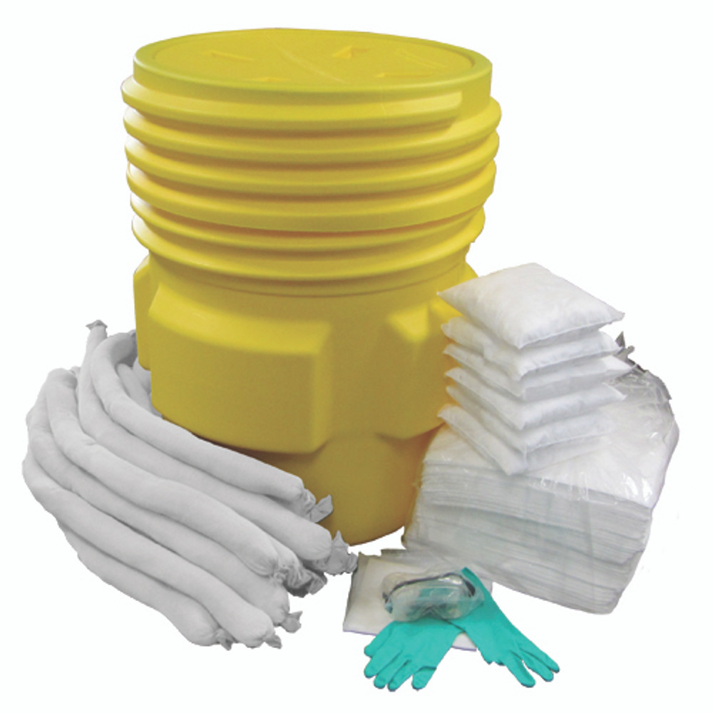 TaskBrand 65 Gal Oil Only Spill Response Kit - White, Yellow