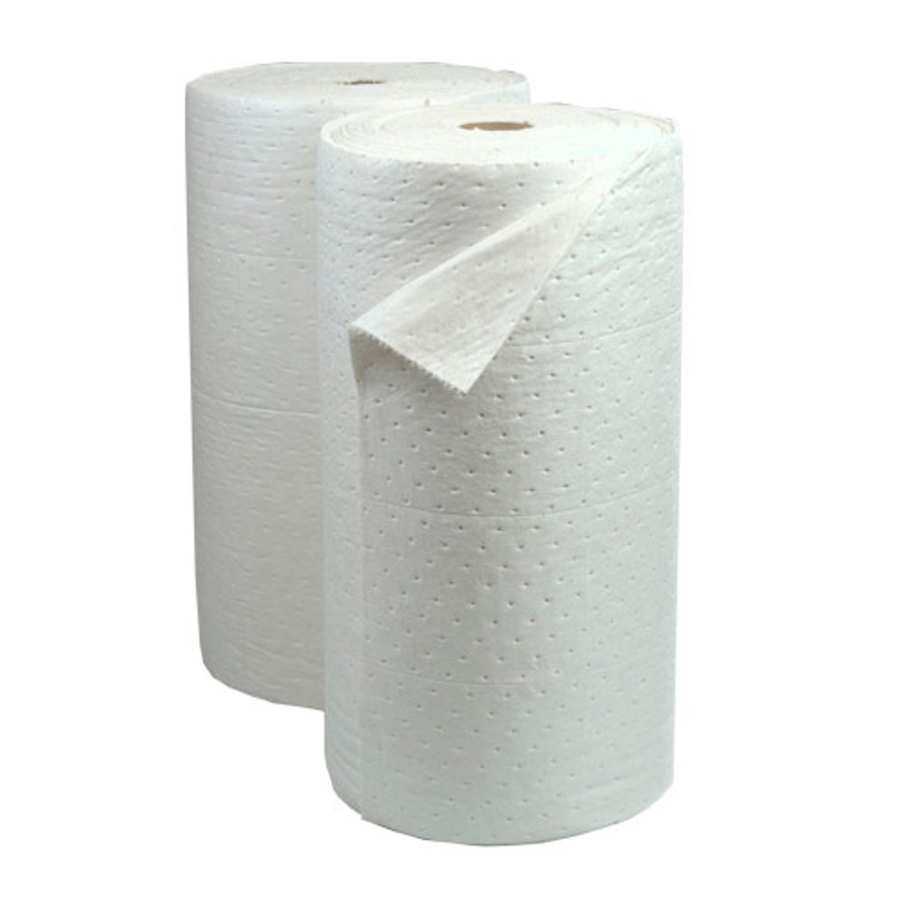 TaskBrand Oil Only Sorbent Roll , White - White