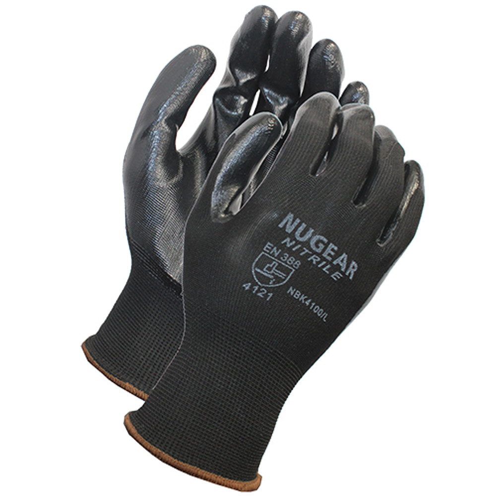 ProWorks Nitrile Coated, 13 Gauge - Black GCN13KS