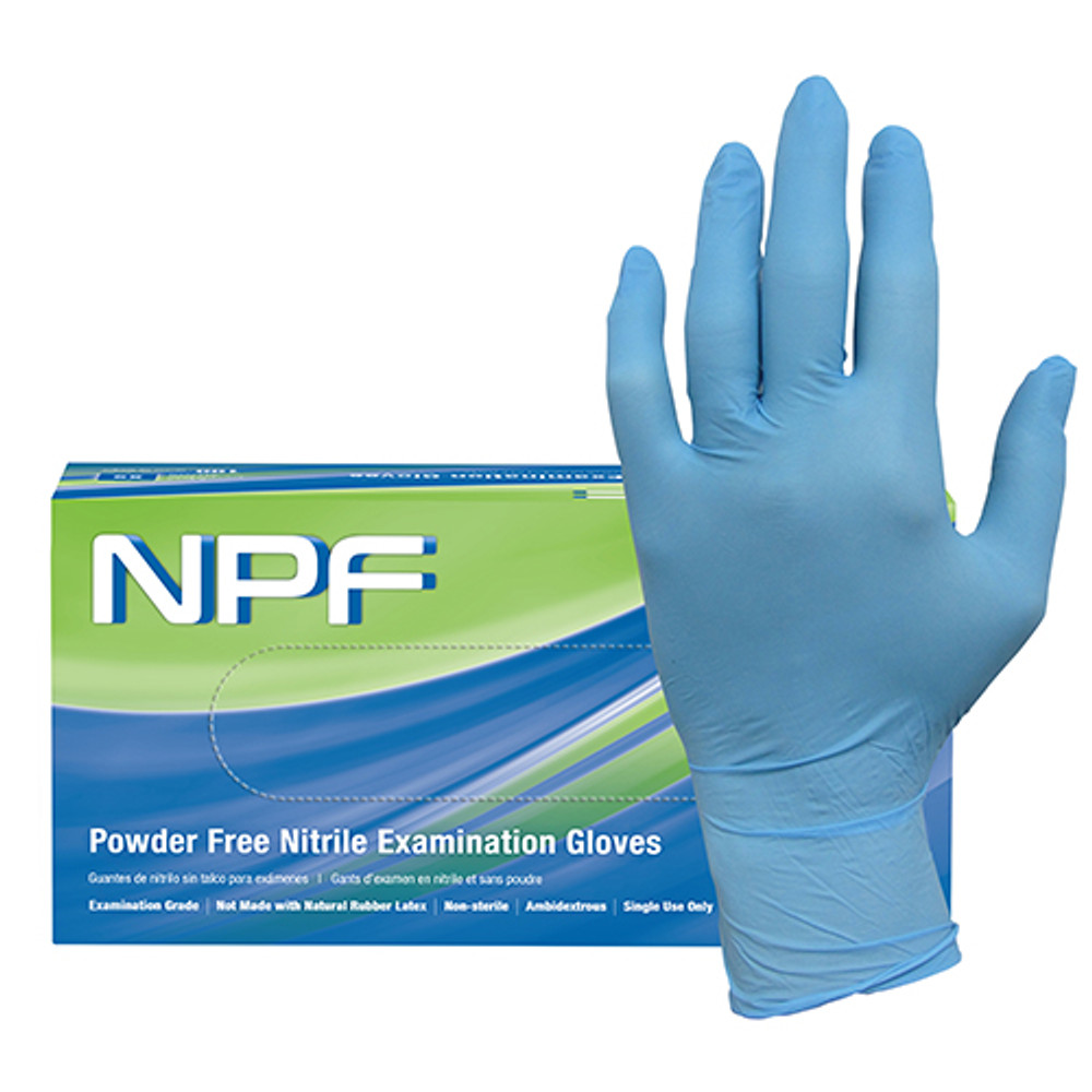 ProWorksNPF Nitrile Exam, PF, Blue, 5.5 mil - Blue GL-N106FX