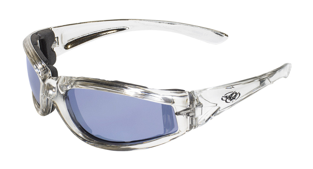 Flashpoint Silver FM Motorcycle Safety Sunglasses