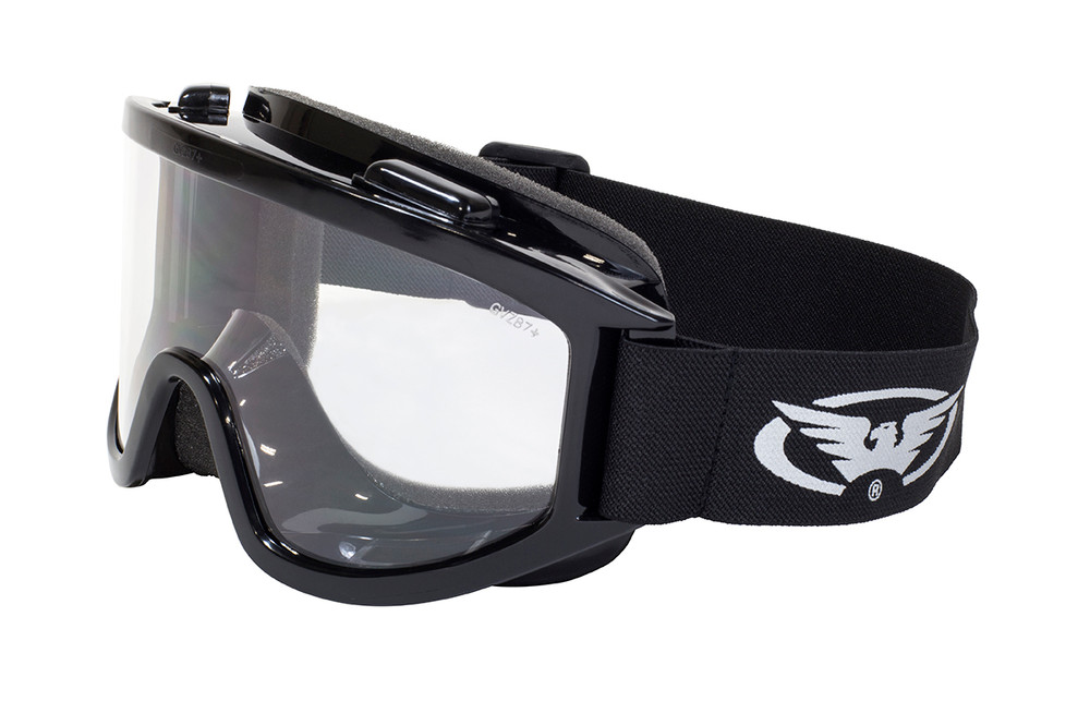 Wind-Shield A/F Over The Glasses Motorcycle Ballistic Safety Goggles - Smoke