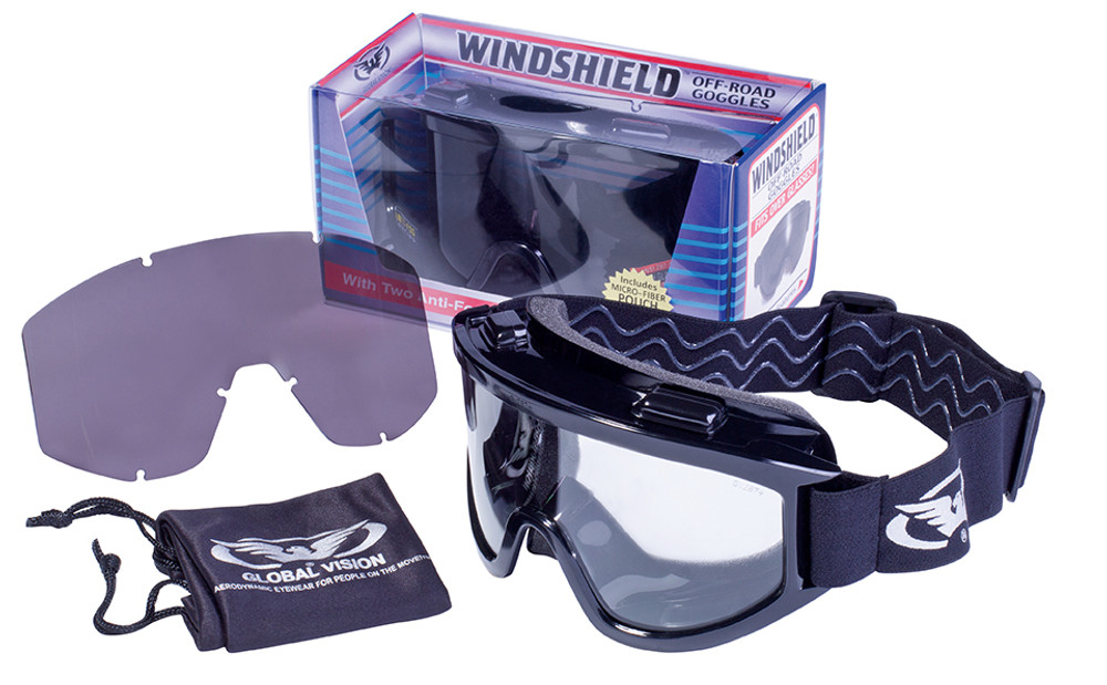 Wind-Shield Kit A/F Over The Glasses Motorcycle Safety Goggles
