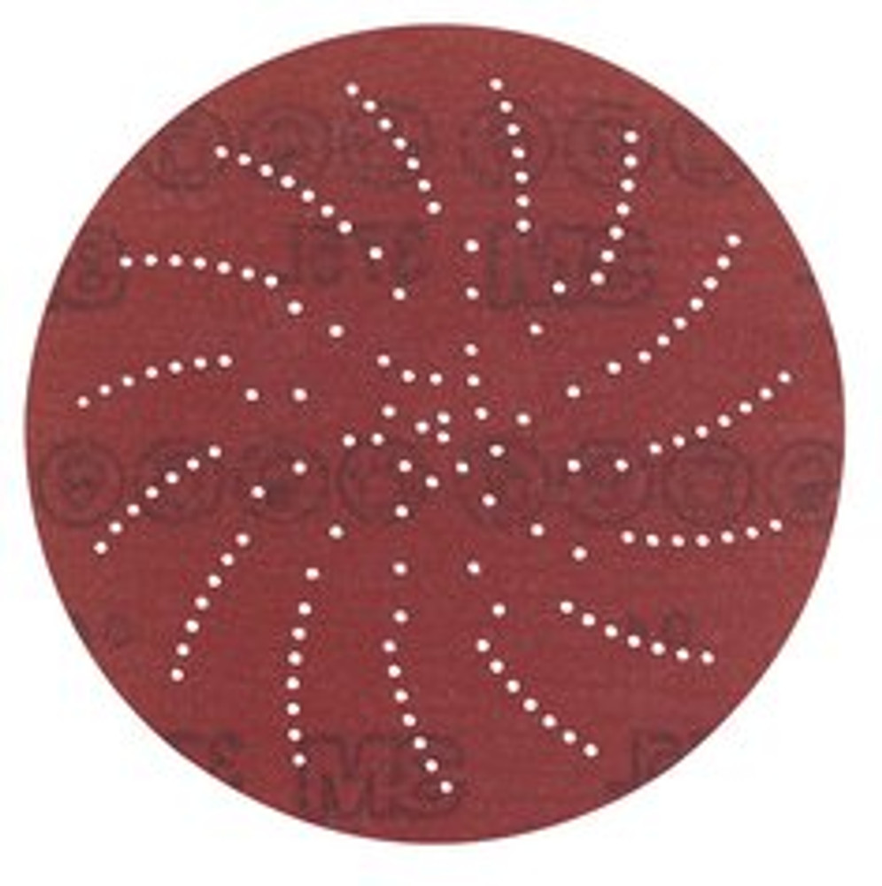 3M Xtract Film Disc 375L, P120 3MIL, 6 in, Die 600LG, 50/Carton, 250ea/Case