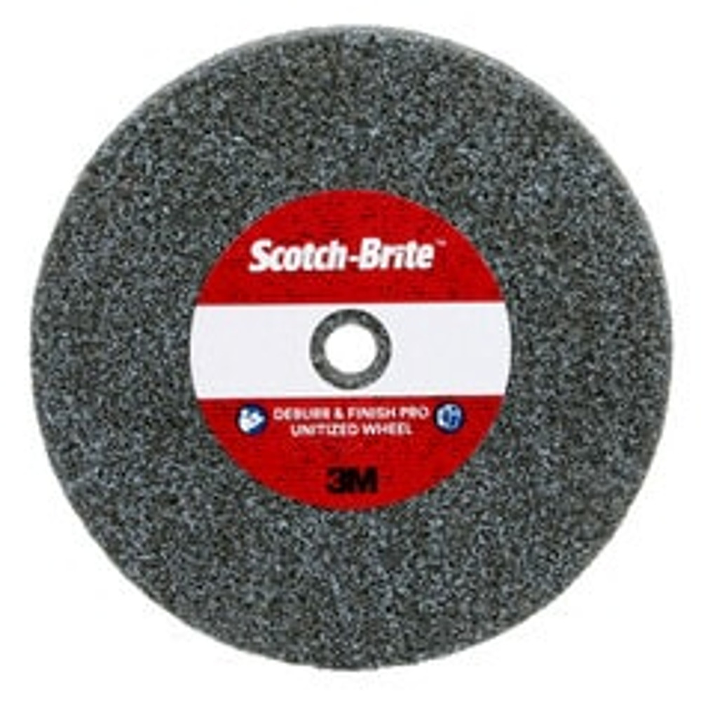 Scotch-Brite Deburr & Finish Pro Unitized Wheel, DP-UW, 6C Medium+, 3
in x 1/4 in x 3/8 in