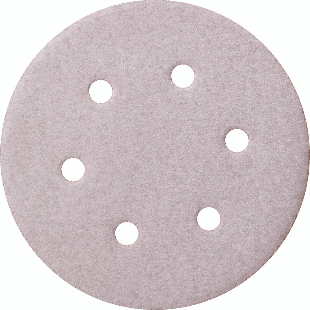 Paper Discs,4S Premium Stearated Aluminum Oxide Premium Paper Disc for Wood and Primed Surfaces,  Hook & Loop (6 holes) 37642