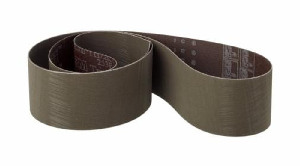 3M Trizact Cloth Belt 253FA, A100 XF-weight, 14 in x 103 in, Film-lok, Full-flex