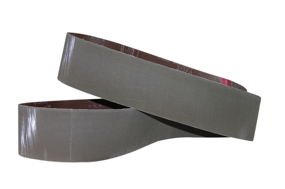 3M Trizact Cloth Belt 253FA, A100 XF-weight, 6 in x 471 in, Film-lok, Single-flex