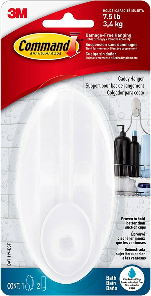 Command  Shower Caddy Hanger with Water Resistant Strips BATH19-ESF