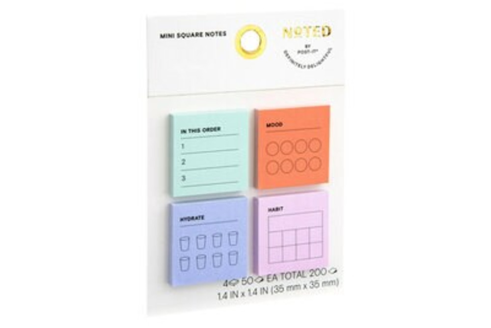 Post-it Mini Notes NTD8-MINI-1, 1.4 in x 1.4 in (35 mm x 35 mm)