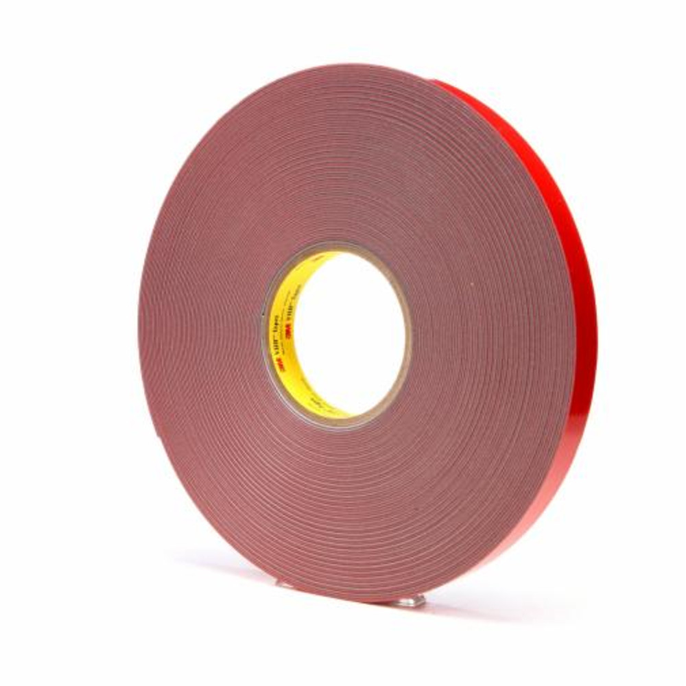 3M VHB Tape 4941F, Gray, 1/4 in x 36 yd, Film Liner, 36 Rolls/Case